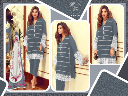 1164 Zoya Studio Fox Georgette Pakistani Readymade Suits