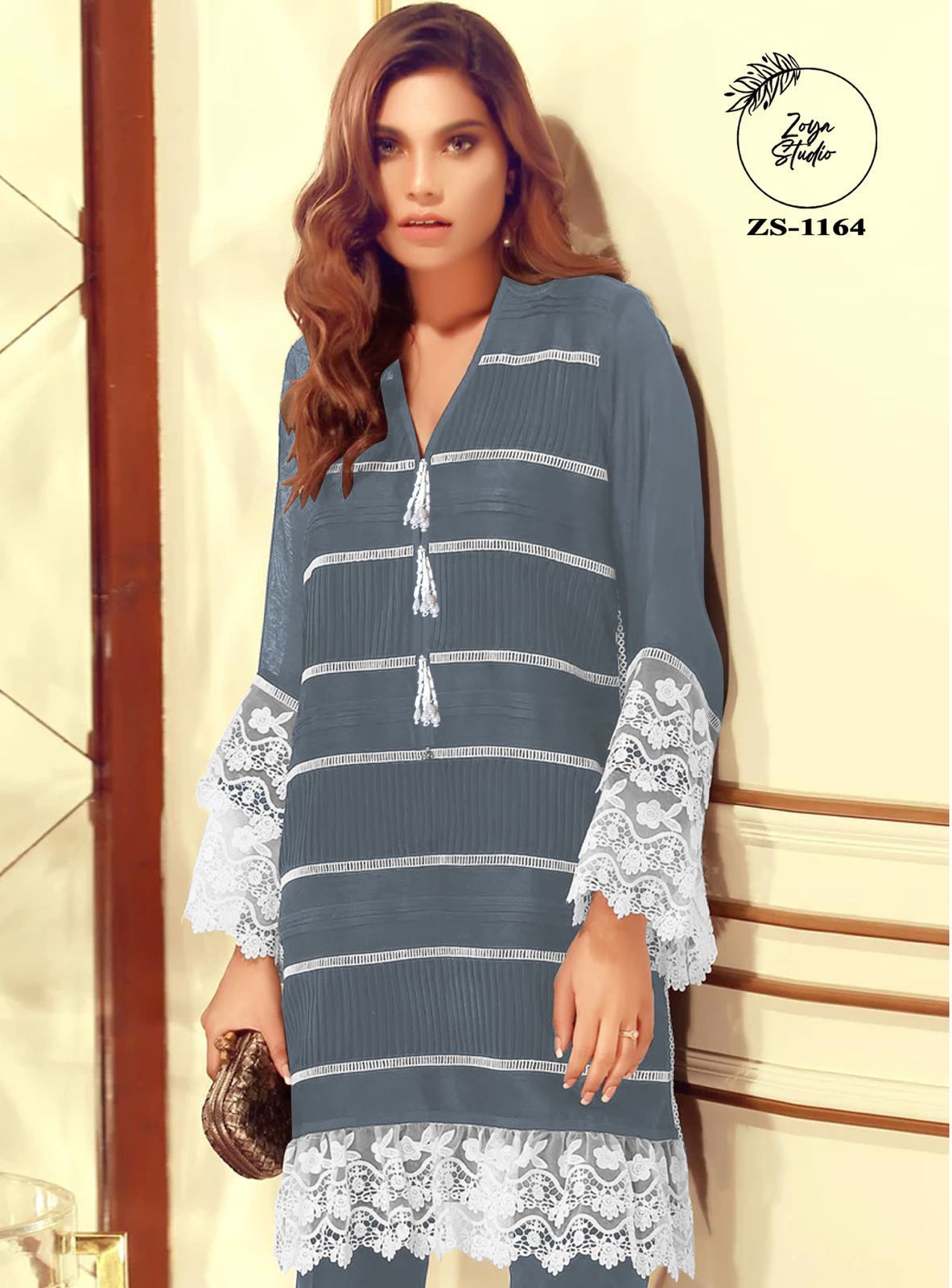 1164 Zoya Studio Fox Georgette Pakistani Readymade Suits