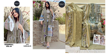 1166-Bcd Mehboob Tex Cotton Pakistani Patch Work Suits
