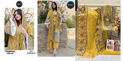 1166-Bcd Mehboob Tex Cotton Pakistani Patch Work Suits