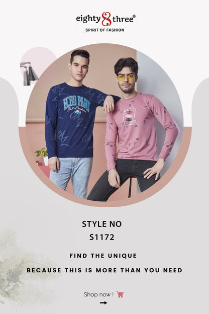 1172 Eighty Three Looper Mens Tshirts