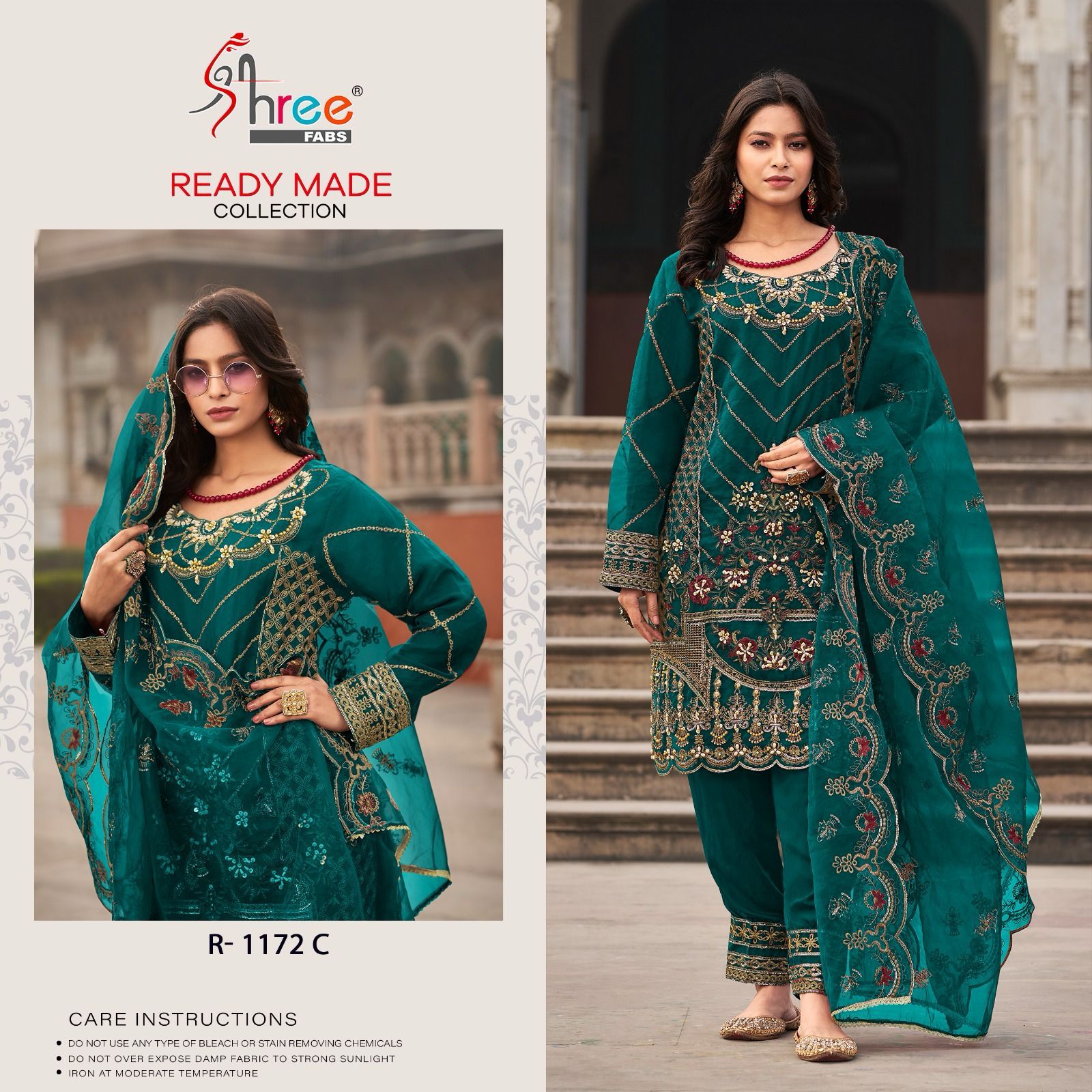 1172 Shree Fabs Organza Pakistani Readymade Suits – Kavya Style Plus