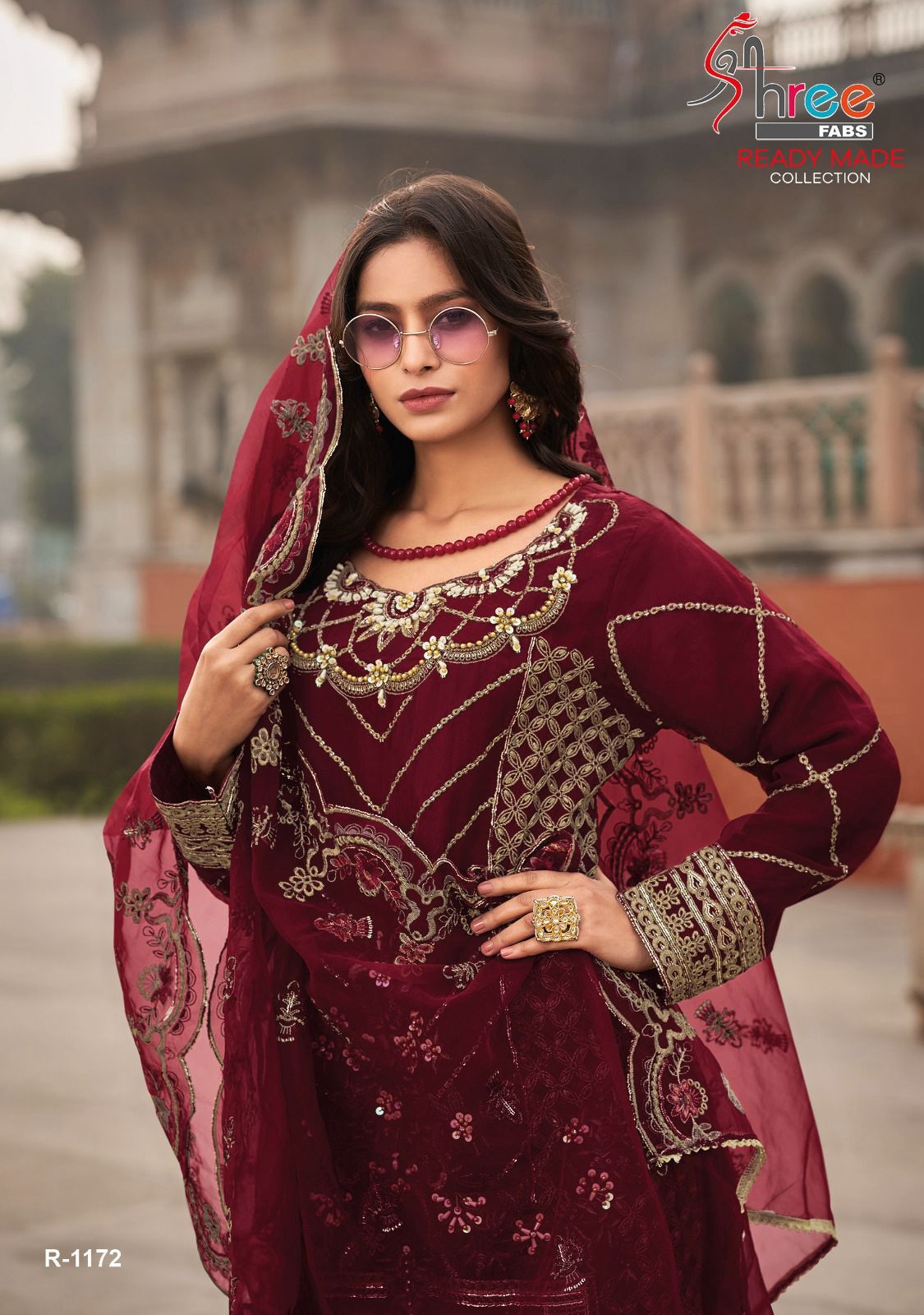 1172 Shree Fabs Organza Pakistani Readymade Suits