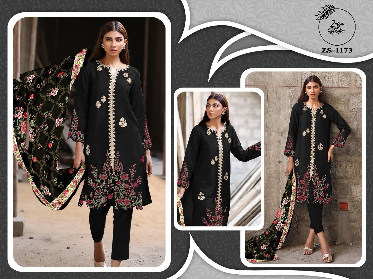 1173 Zoya Studio Faux Georgette Pakistani Readymade Suits