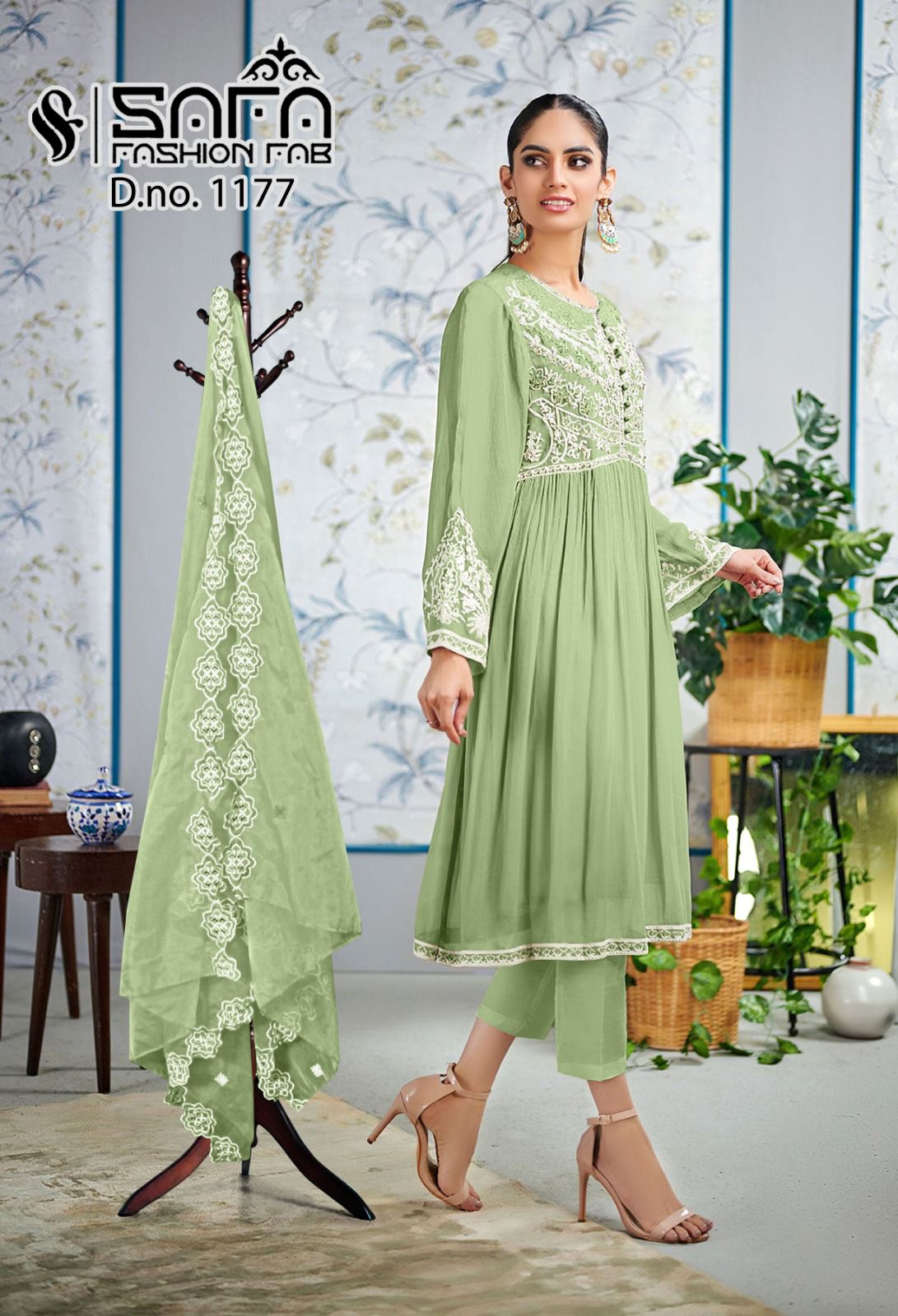 1177 Safa Fashion Fab Georgette Pakistani Readymade Suits
