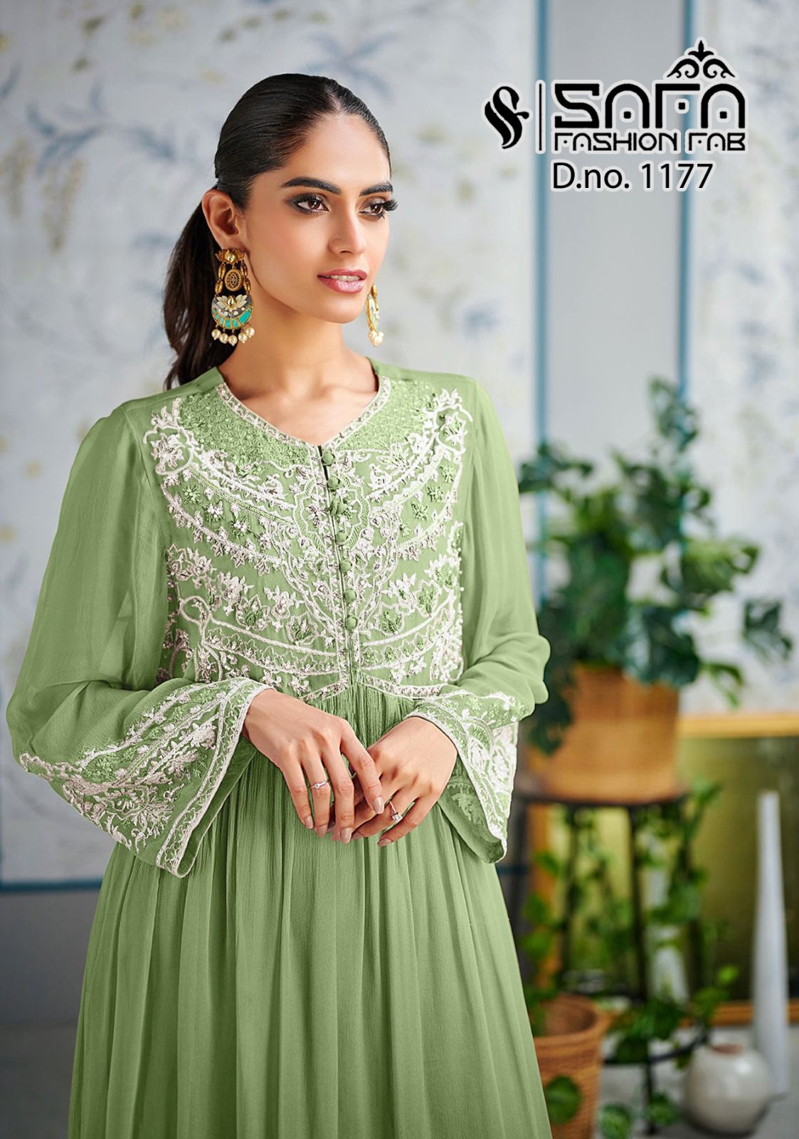 1177 Safa Fashion Fab Georgette Pakistani Readymade Suits