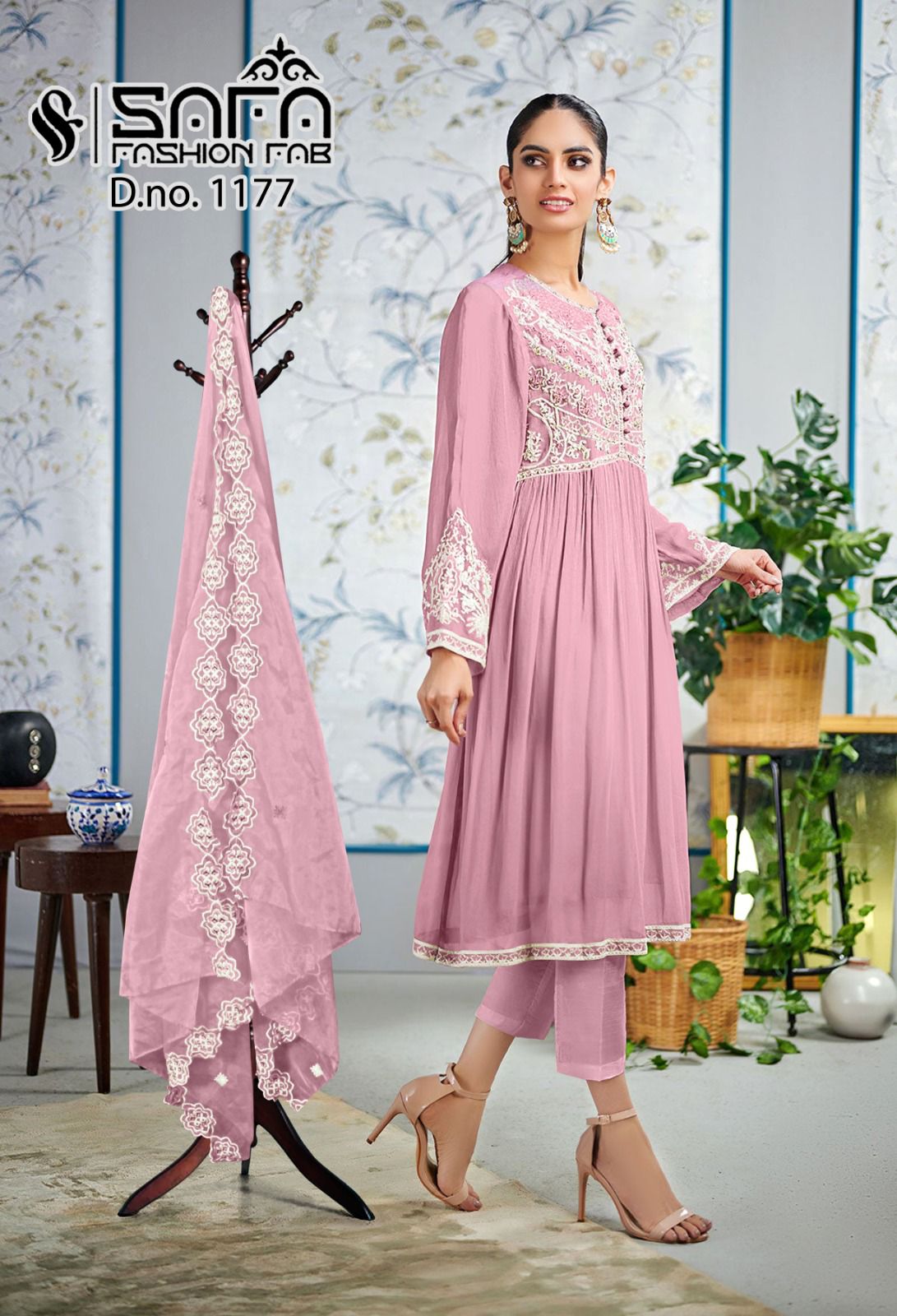 1177 Safa Fashion Fab Georgette Pakistani Readymade Suits