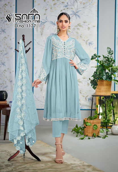 1177 Safa Fashion Fab Georgette Pakistani Readymade Suits