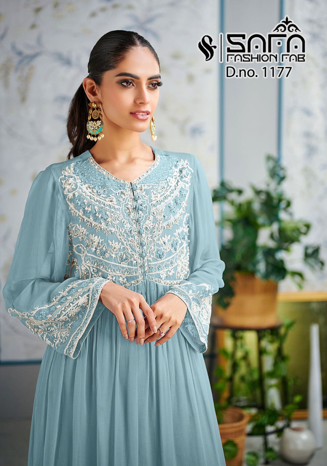 1177 Safa Fashion Fab Georgette Pakistani Readymade Suits