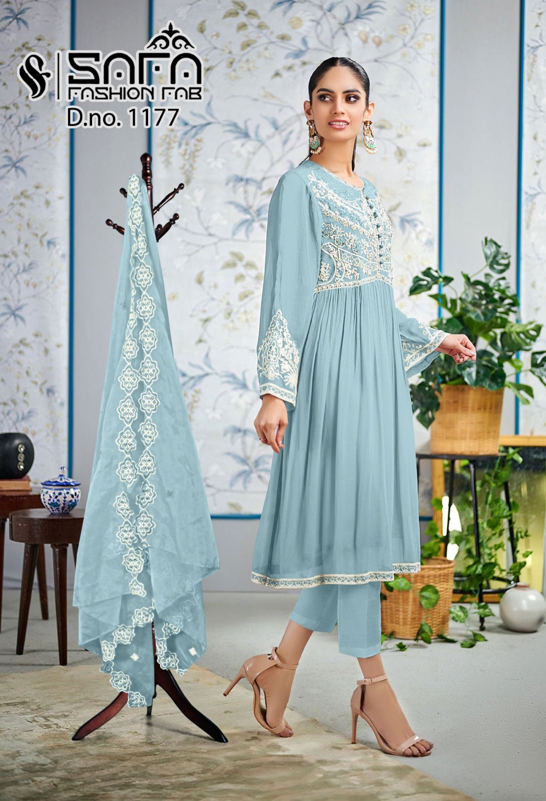 1177 Safa Fashion Fab Georgette Pakistani Readymade Suits
