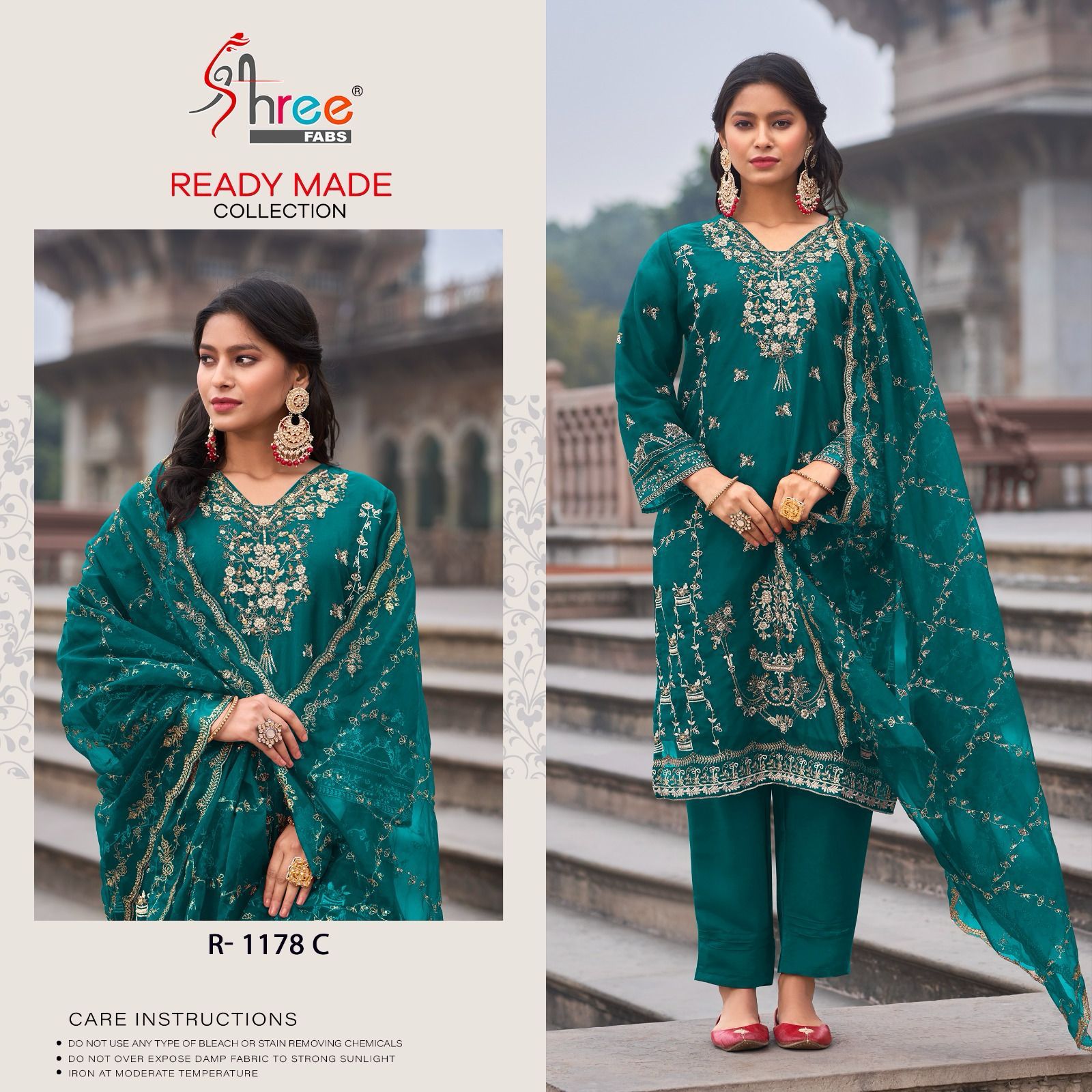1178 Shree Fabs Organza Pakistani Readymade Suits