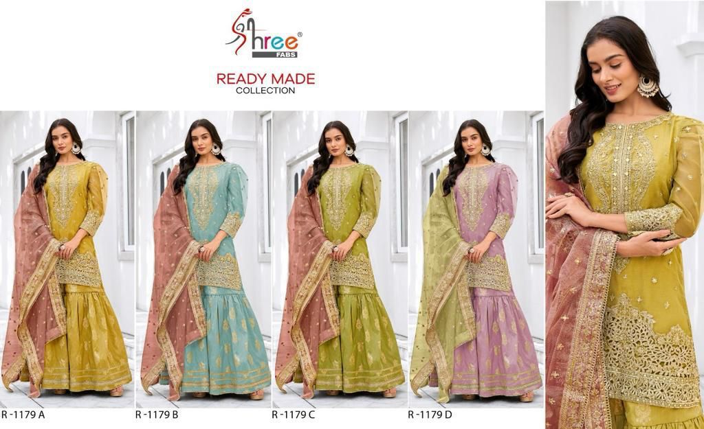 1179 Shree Fabs Organza Pakistani Readymade Suits