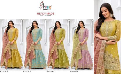 1179 Shree Fabs Organza Pakistani Readymade Suits