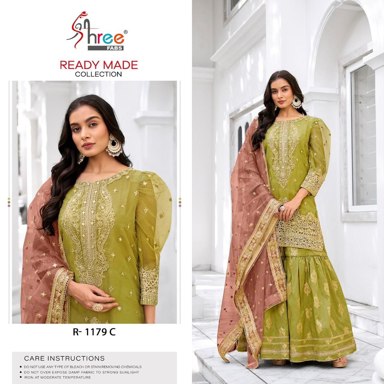 1179 Shree Fabs Organza Pakistani Readymade Suits