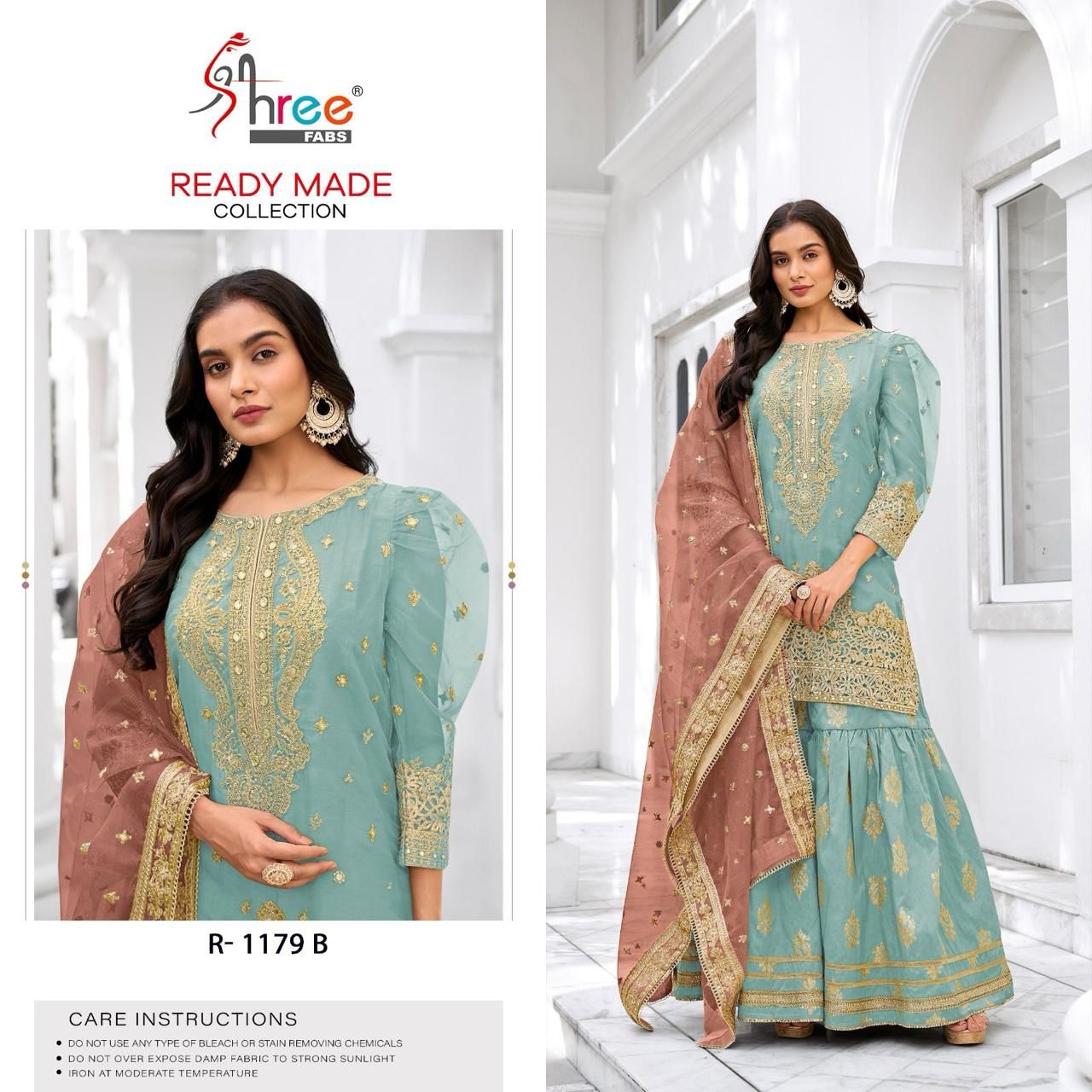 1179 Shree Fabs Organza Pakistani Readymade Suits