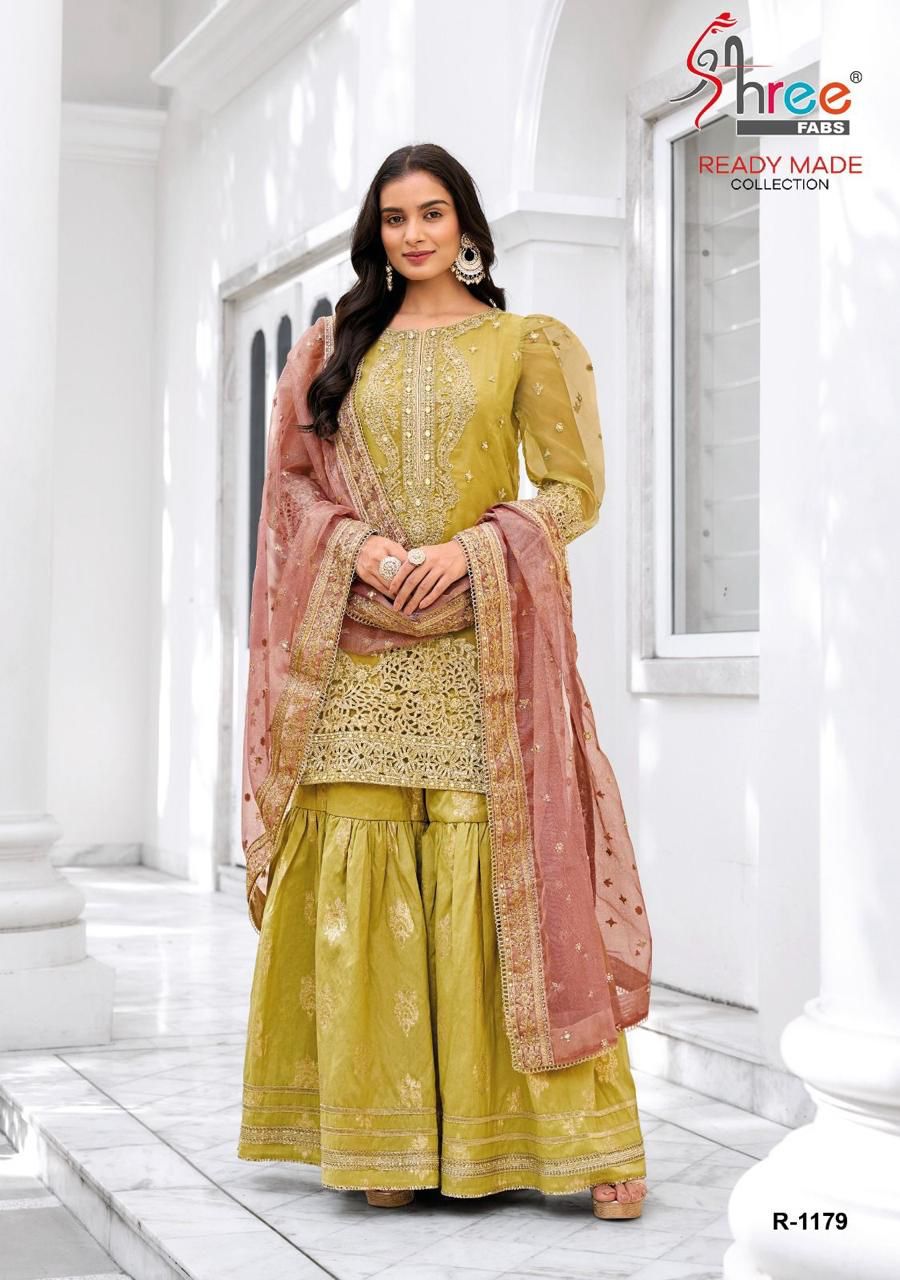1179 Shree Fabs Organza Pakistani Readymade Suits