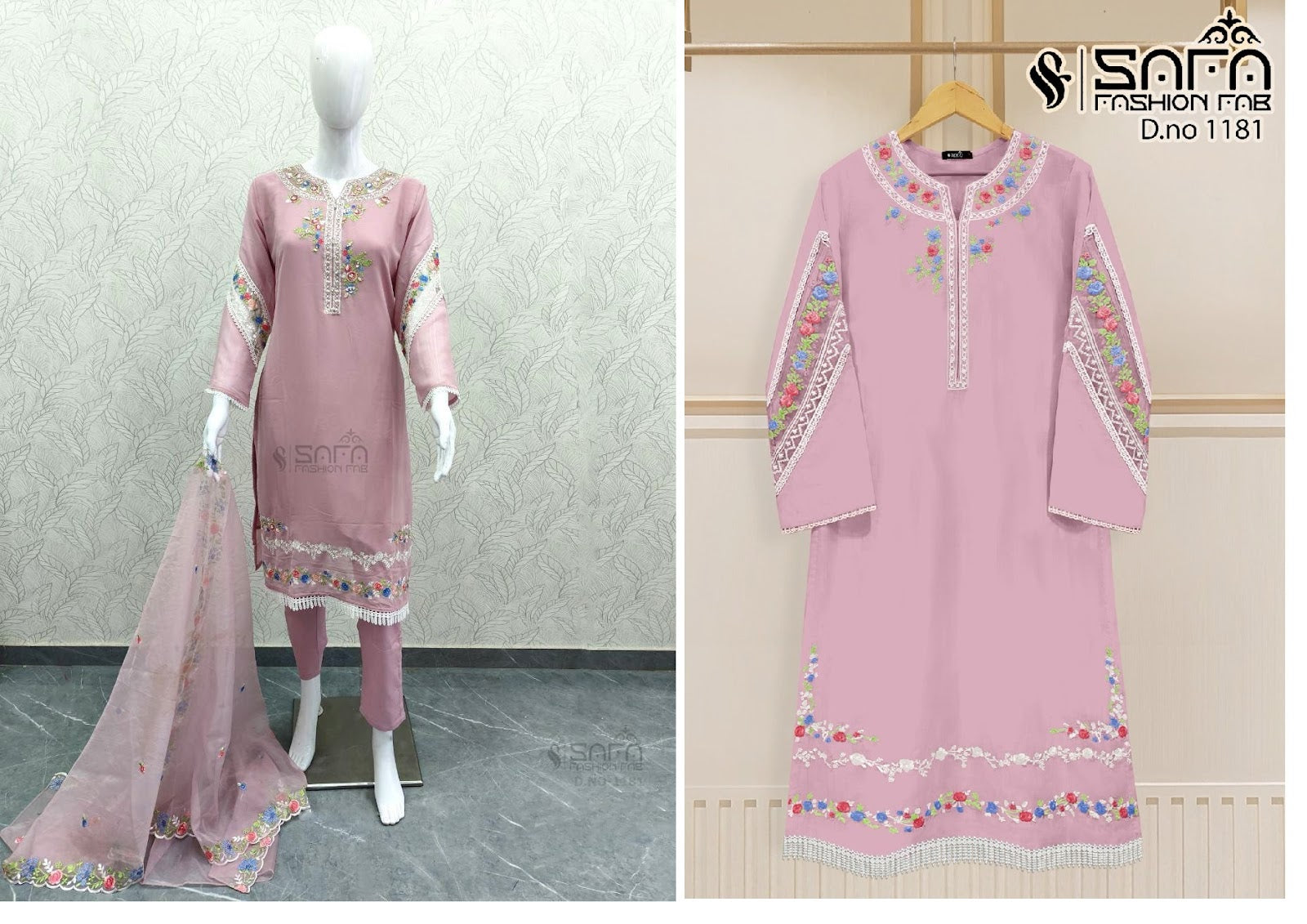 1181 Safa Fashion Fab Georgette Pakistani Readymade Suits