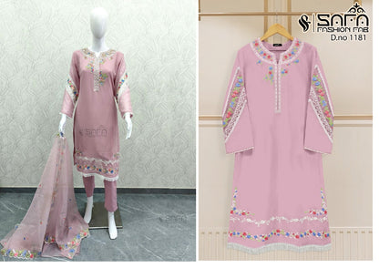 1181 Safa Fashion Fab Georgette Pakistani Readymade Suits
