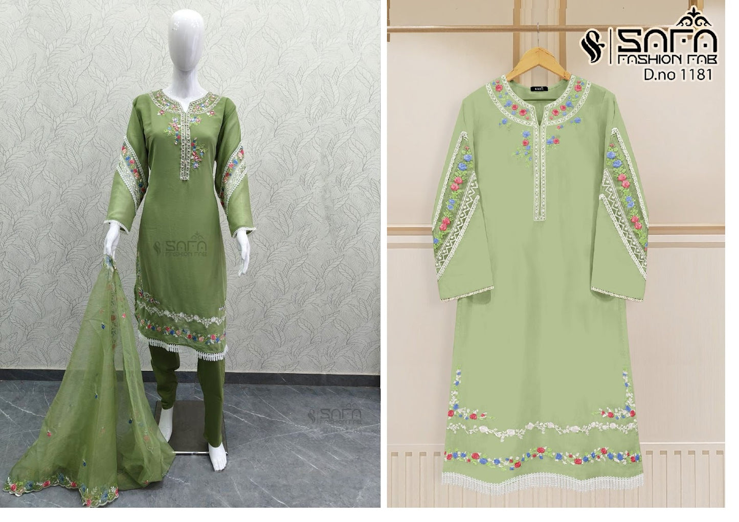 1181 Safa Fashion Fab Georgette Pakistani Readymade Suits
