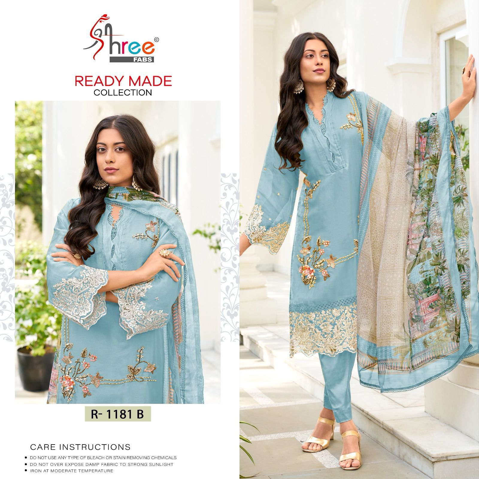 1181 Shree Fabs Organza Pakistani Readymade Suits