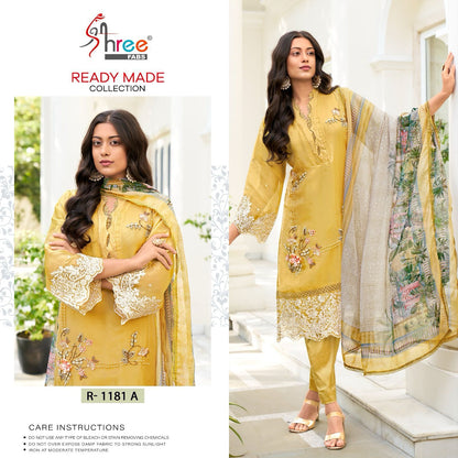 1181 Shree Fabs Organza Pakistani Readymade Suits