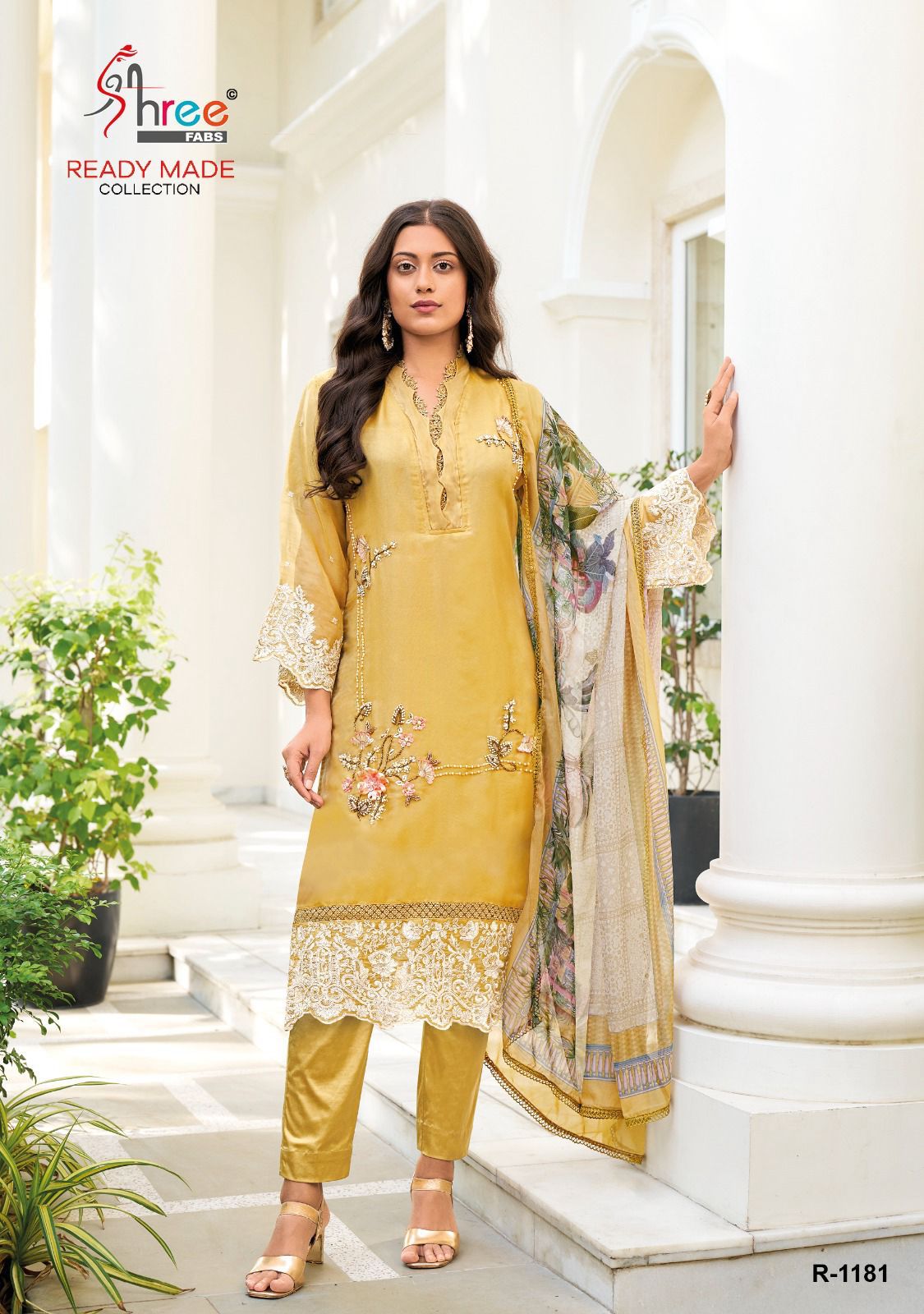 1181 Shree Fabs Organza Pakistani Readymade Suits
