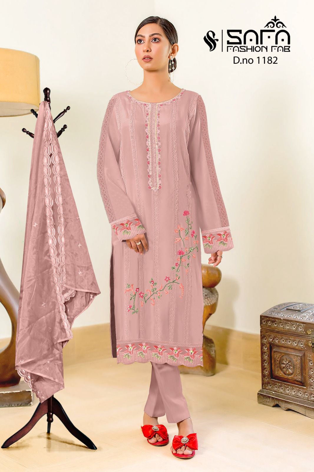 1182 Safa Fashion Fab Georgette Pakistani Readymade Suits