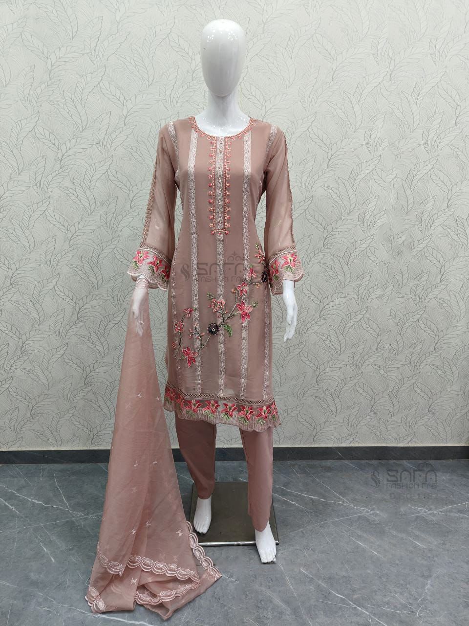 1182 Safa Fashion Fab Georgette Pakistani Readymade Suits