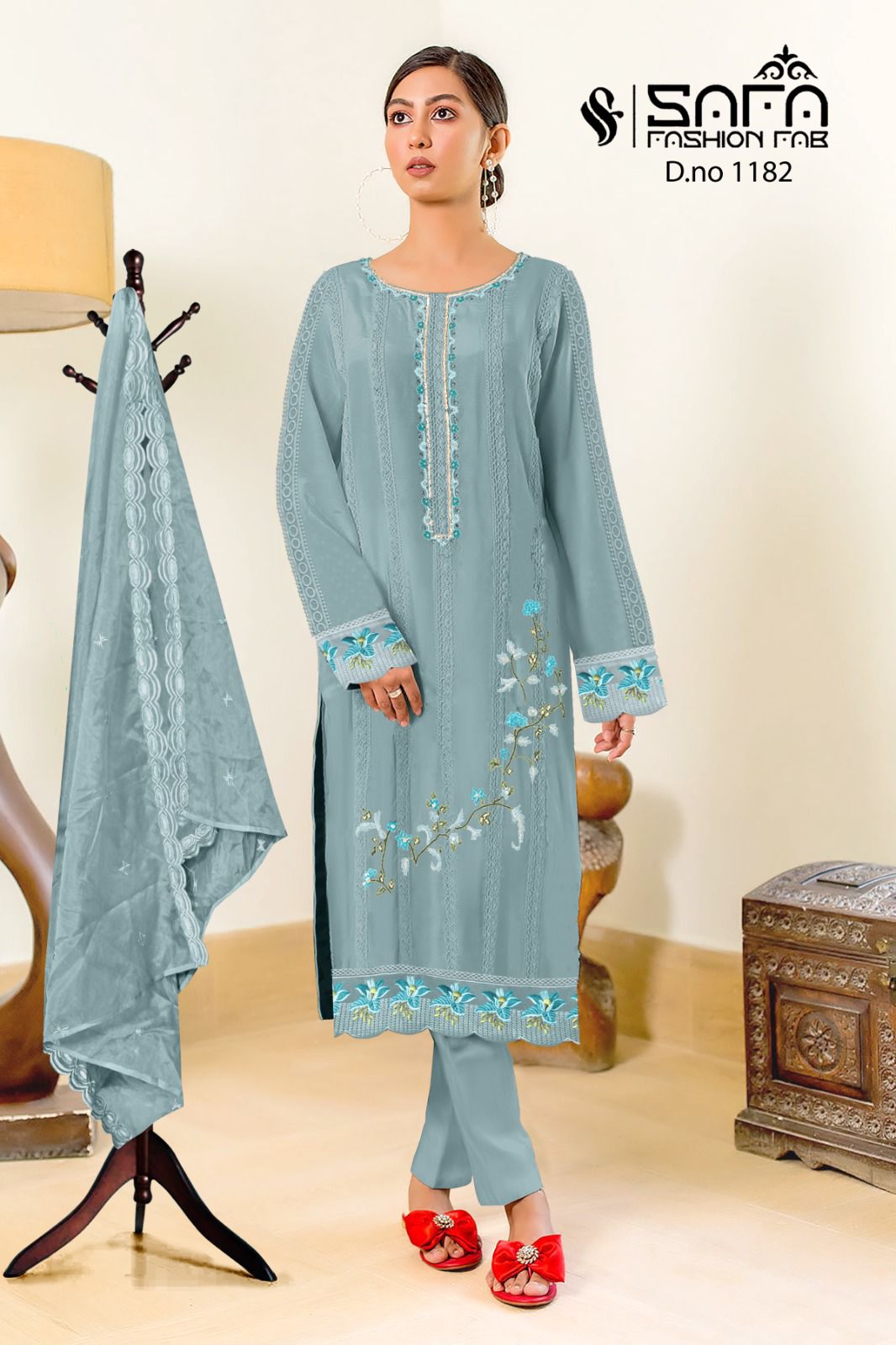 1182 Safa Fashion Fab Georgette Pakistani Readymade Suits