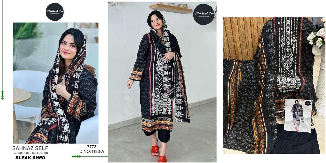 1183-Colours Mehboob Tex Lawn Pakistani Salwar Suits