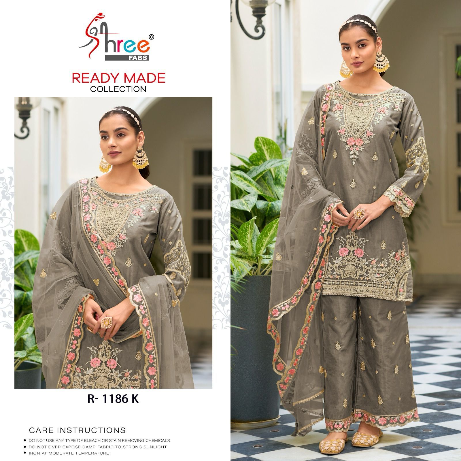 1186 Shree Fabs Organza Pakistani Readymade Suits