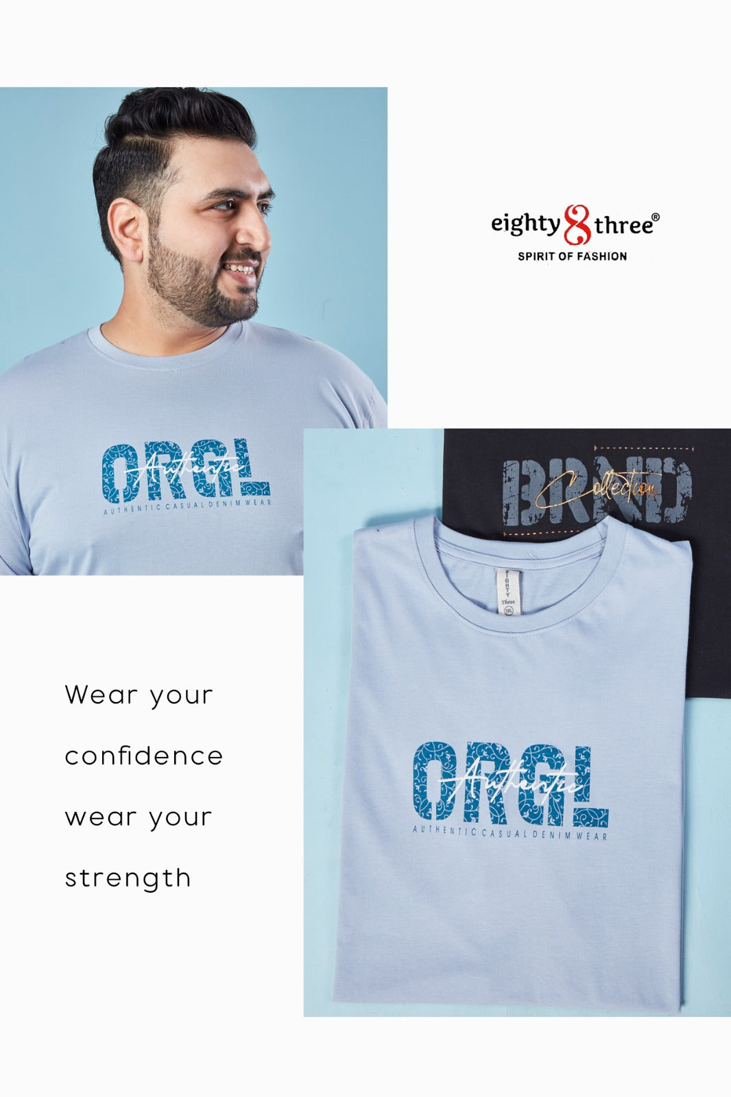 1188 Eighty Three Cotton Mens Tshirts