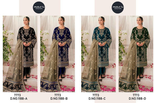 1188 Mehboob Tex Velvet Suits