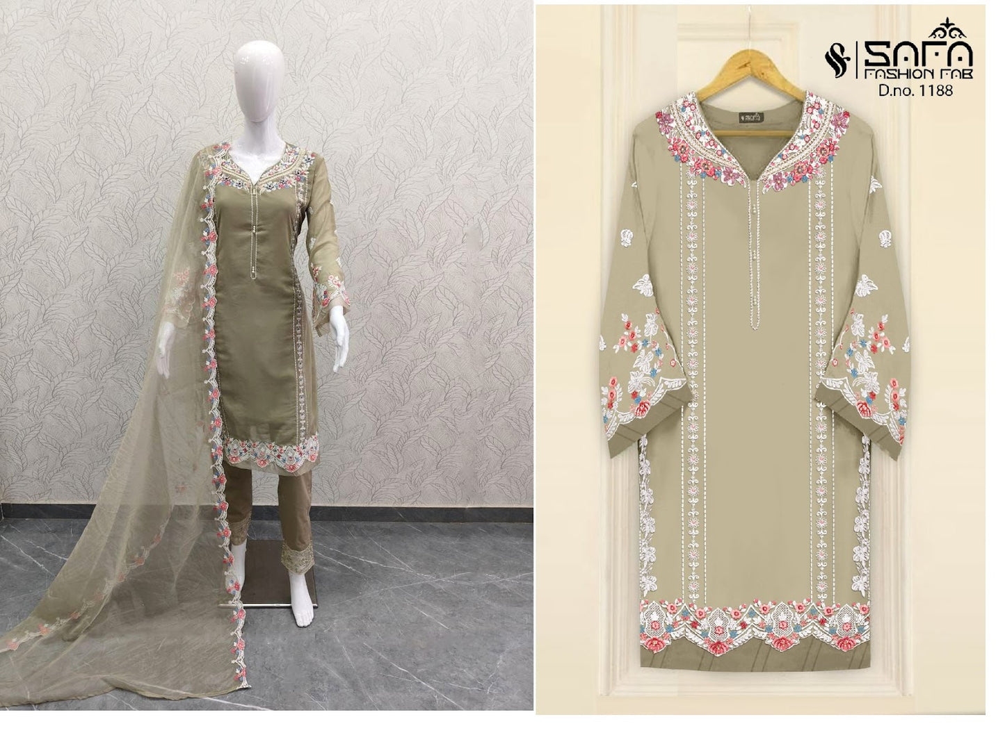 1188 Safa Fashion Fab Georgette Pakistani Readymade Suits