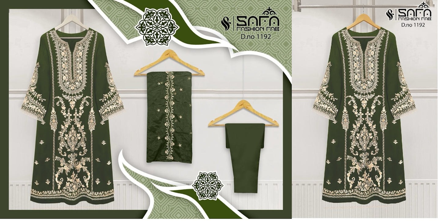 1192 Safa Fashion Fab Georgette Pakistani Readymade Suits