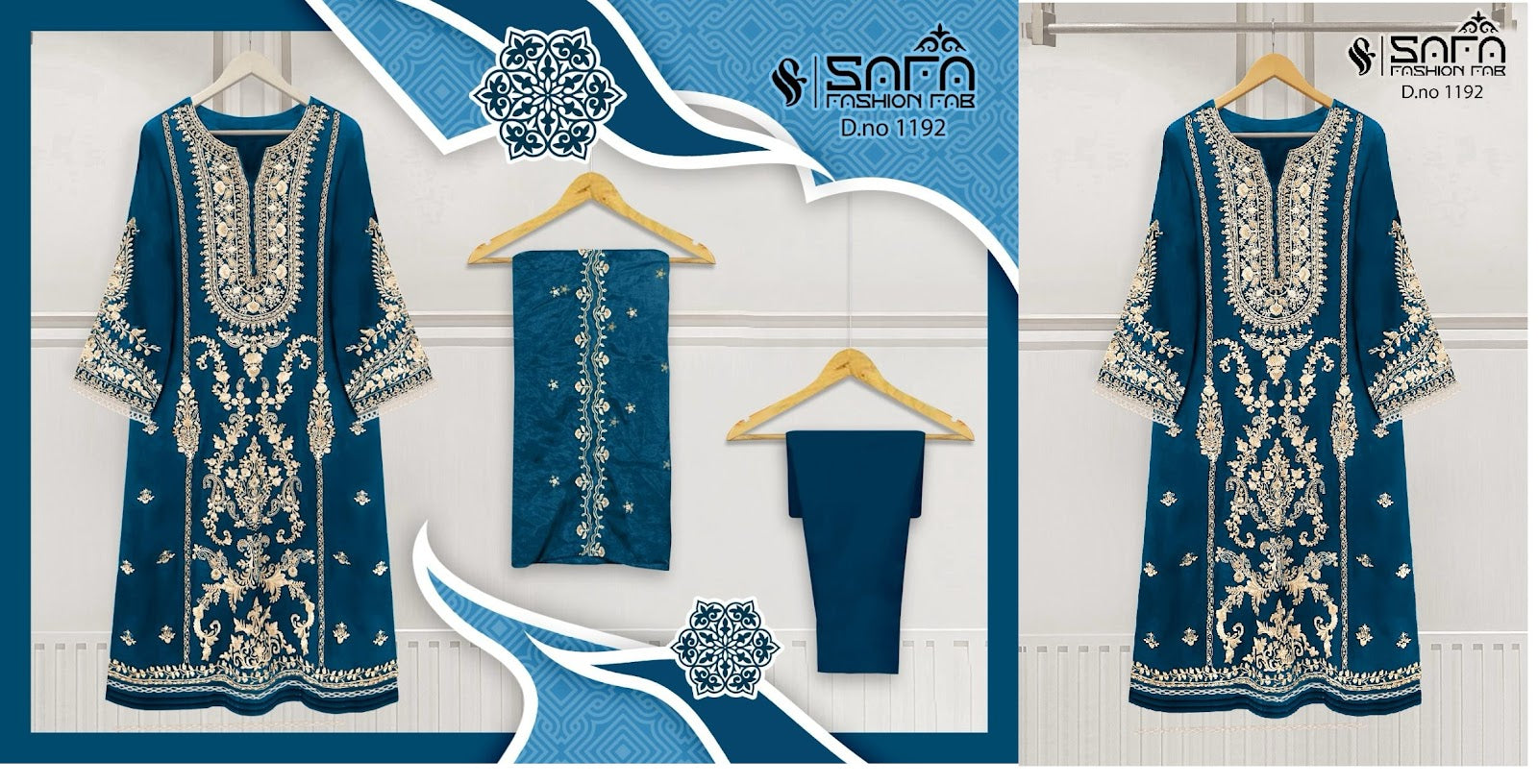 1192 Safa Fashion Fab Georgette Pakistani Readymade Suits