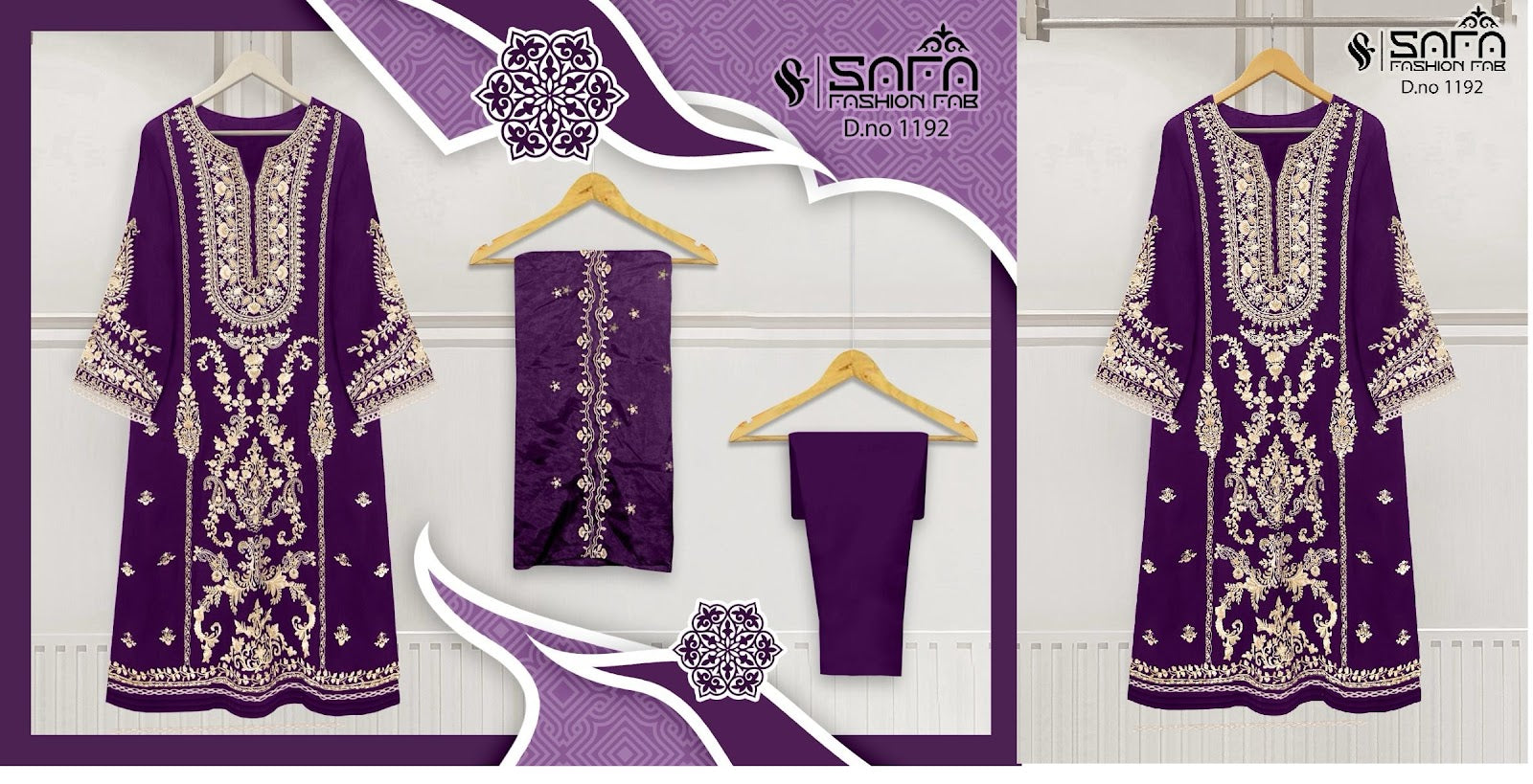 1192 Safa Fashion Fab Georgette Pakistani Readymade Suits