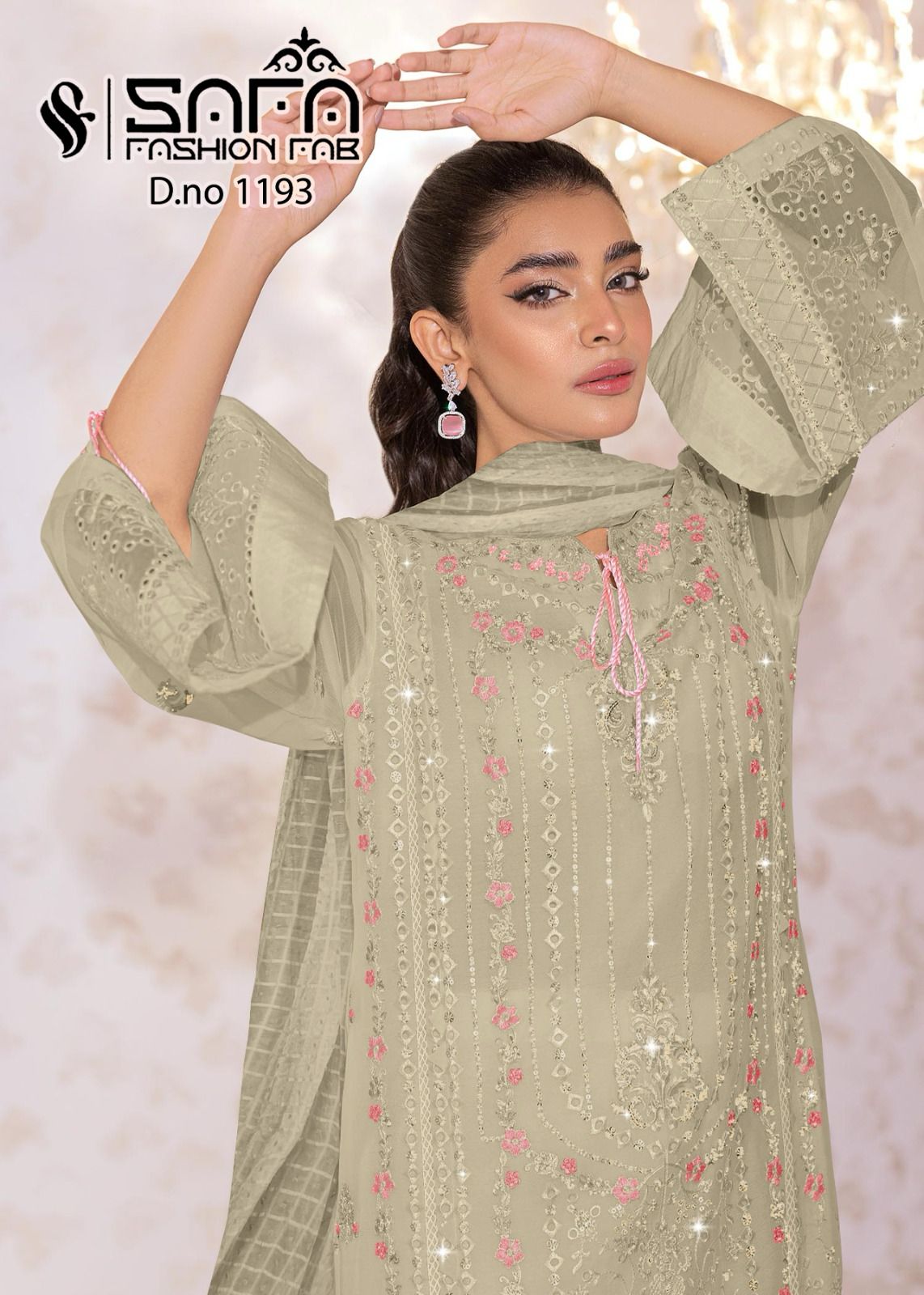 1193 Safa Fashion Fab Georgette Pakistani Readymade Suits