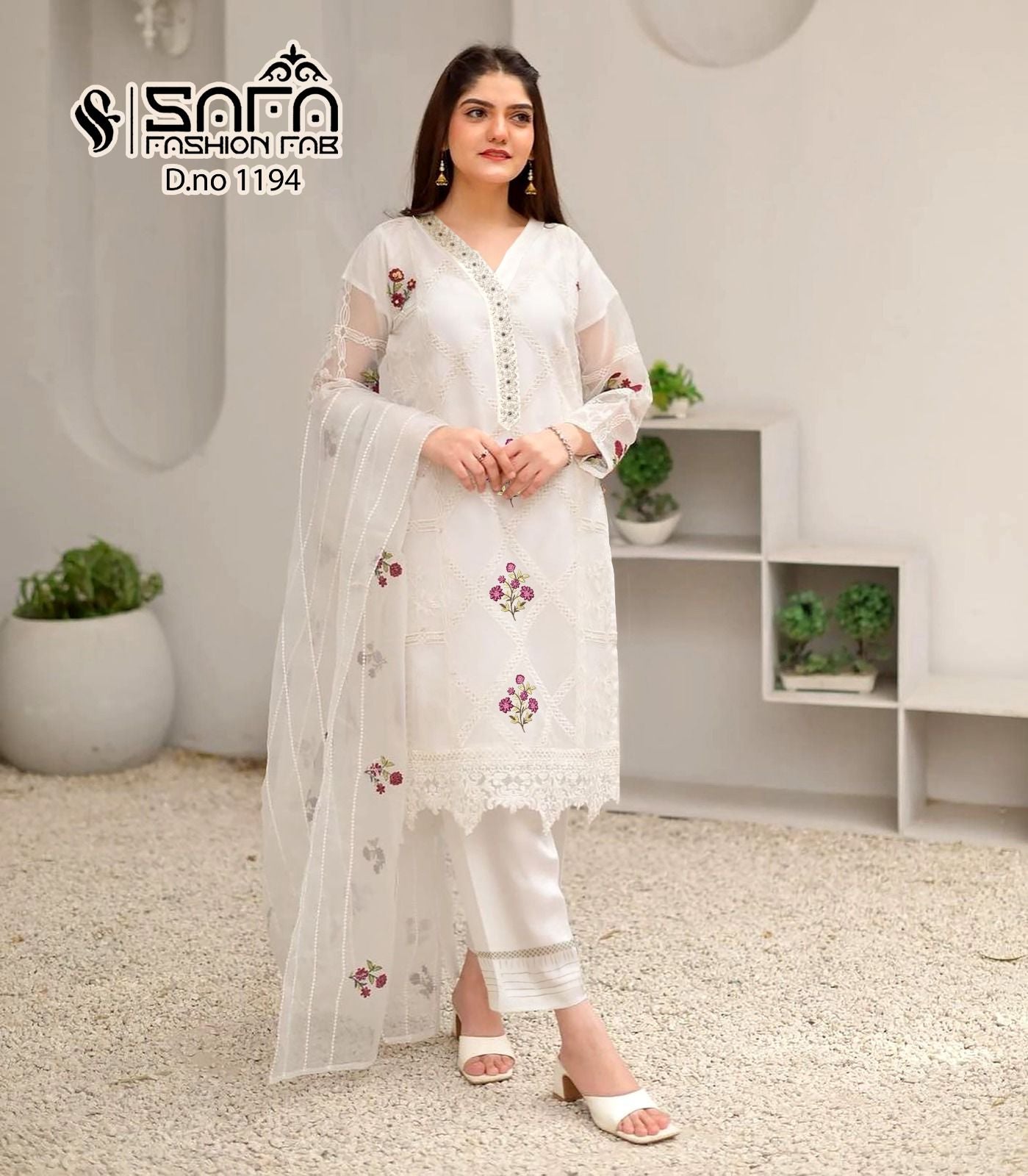 1194-Colors Safa Fashion Fab Georgette Pakistani Readymade Suits
