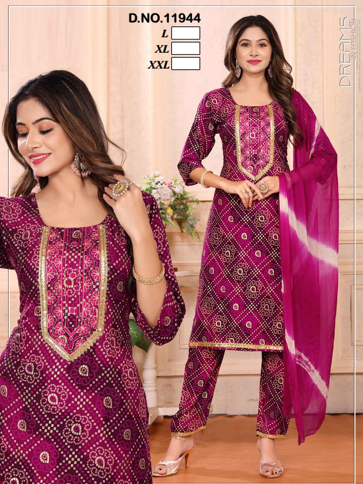 11944-11945 Kh Rayon Readymade Pant Style Suits