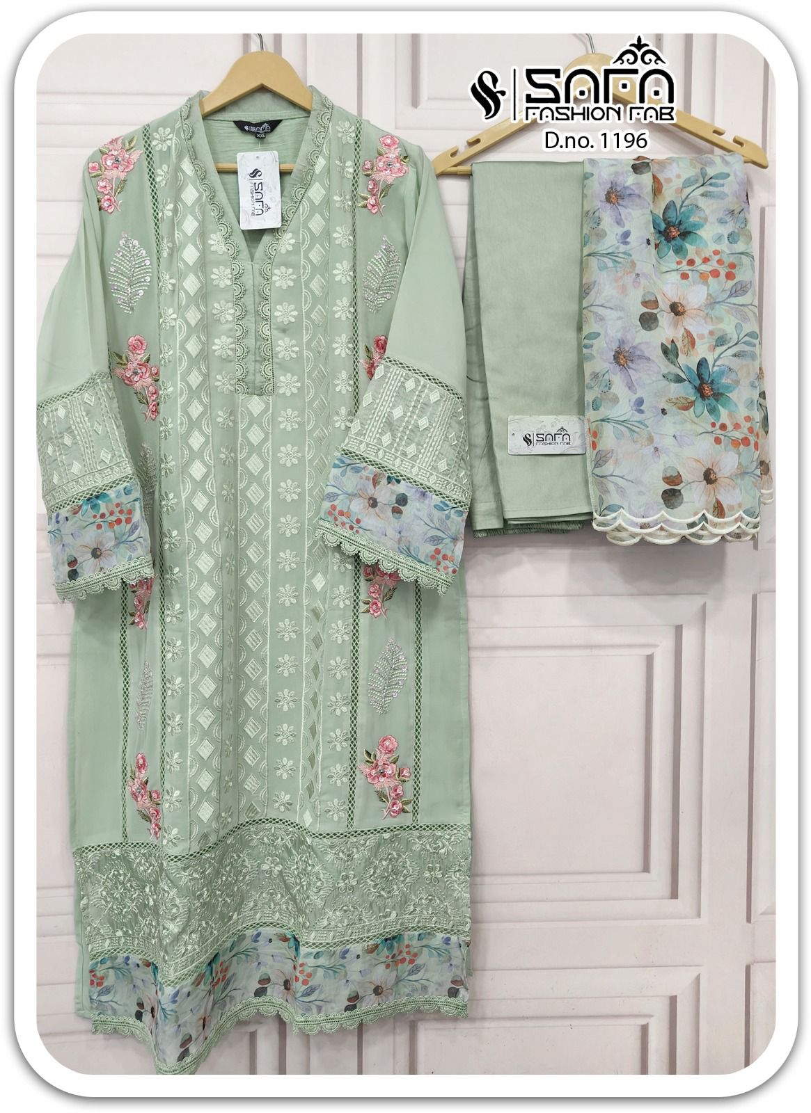 1196 Safa Fashion Fab Georgette Pakistani Readymade Suits