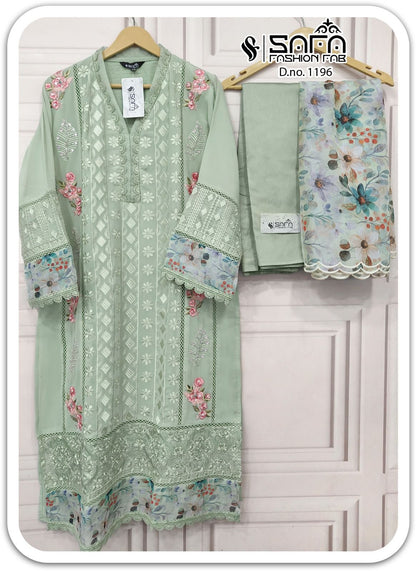 1196 Safa Fashion Fab Georgette Pakistani Readymade Suits