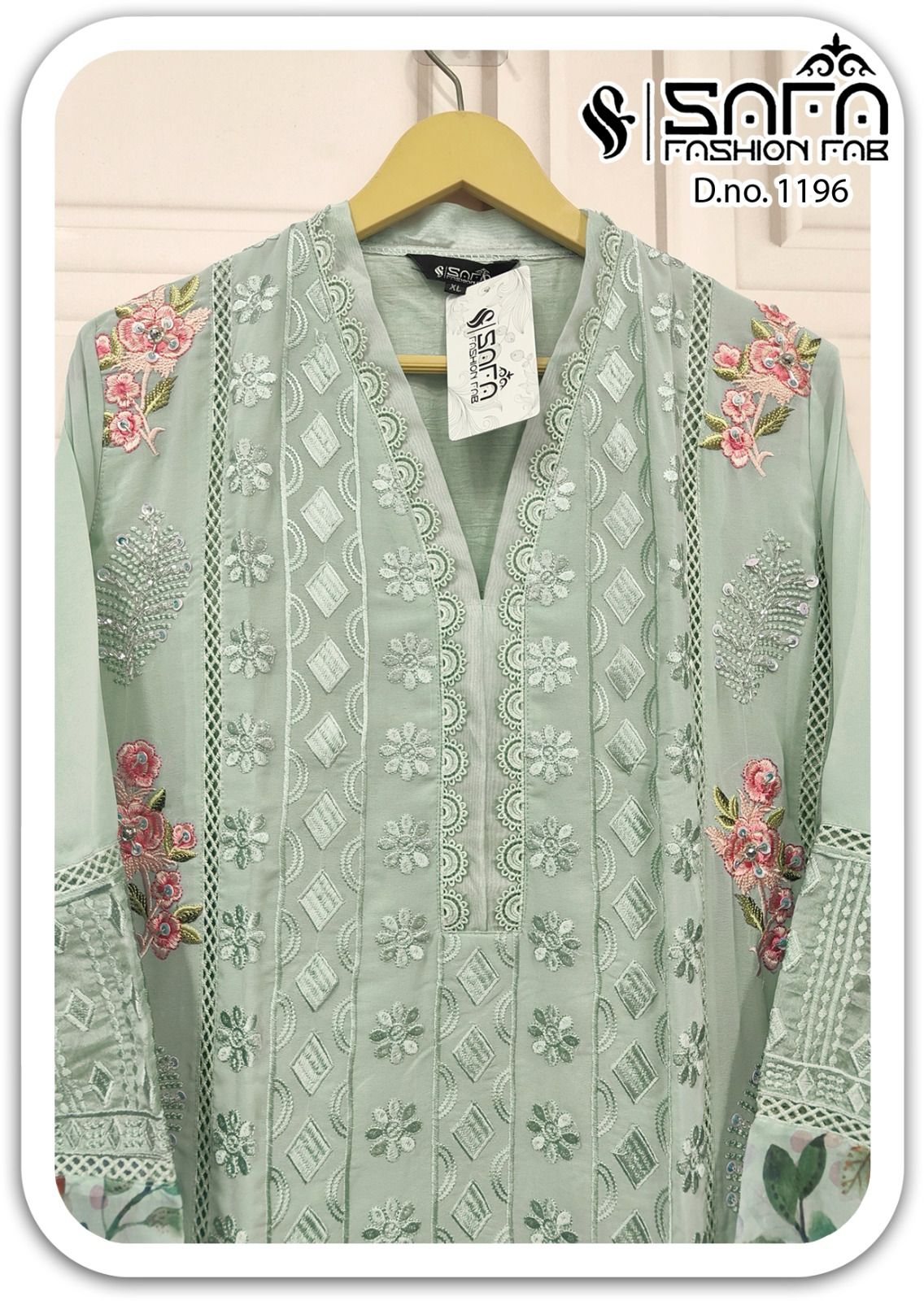 1196 Safa Fashion Fab Georgette Pakistani Readymade Suits