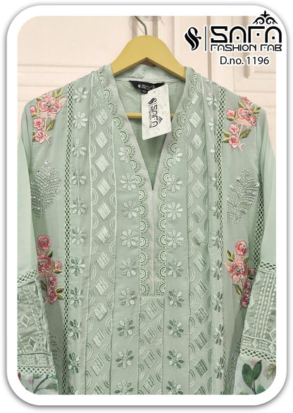 1196 Safa Fashion Fab Georgette Pakistani Readymade Suits