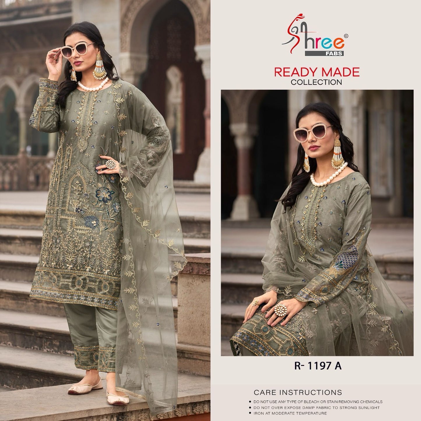 1197 Shree Fabs Organza Pakistani Readymade Suits