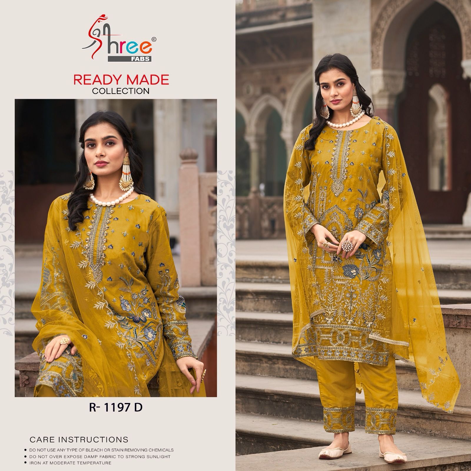 1197 Shree Fabs Organza Pakistani Readymade Suits
