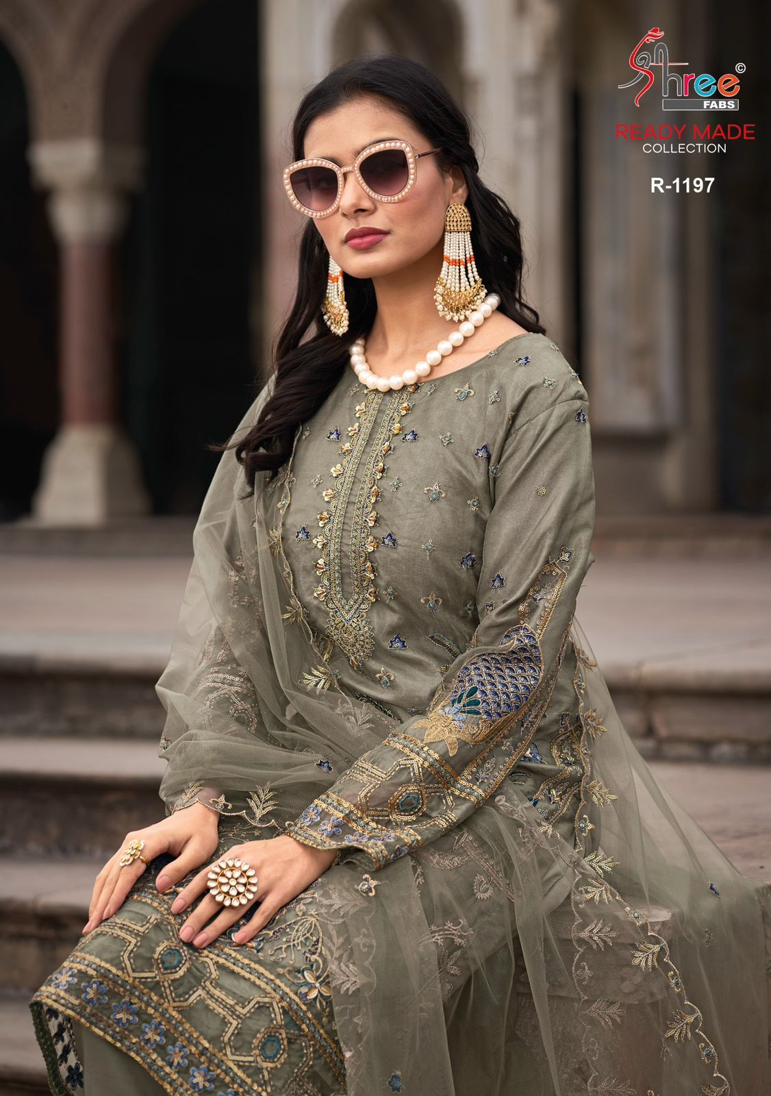 1197 Shree Fabs Organza Pakistani Readymade Suits