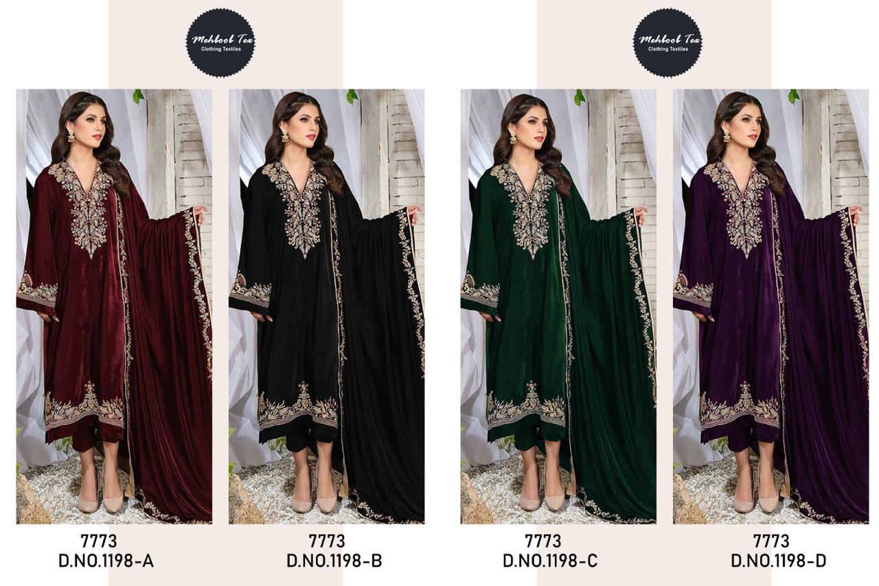 1198 Mehboob Tex Velvet Suits