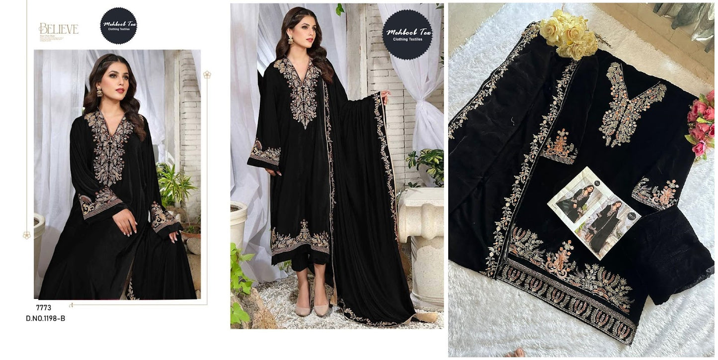 1198 Mehboob Tex Velvet Suits