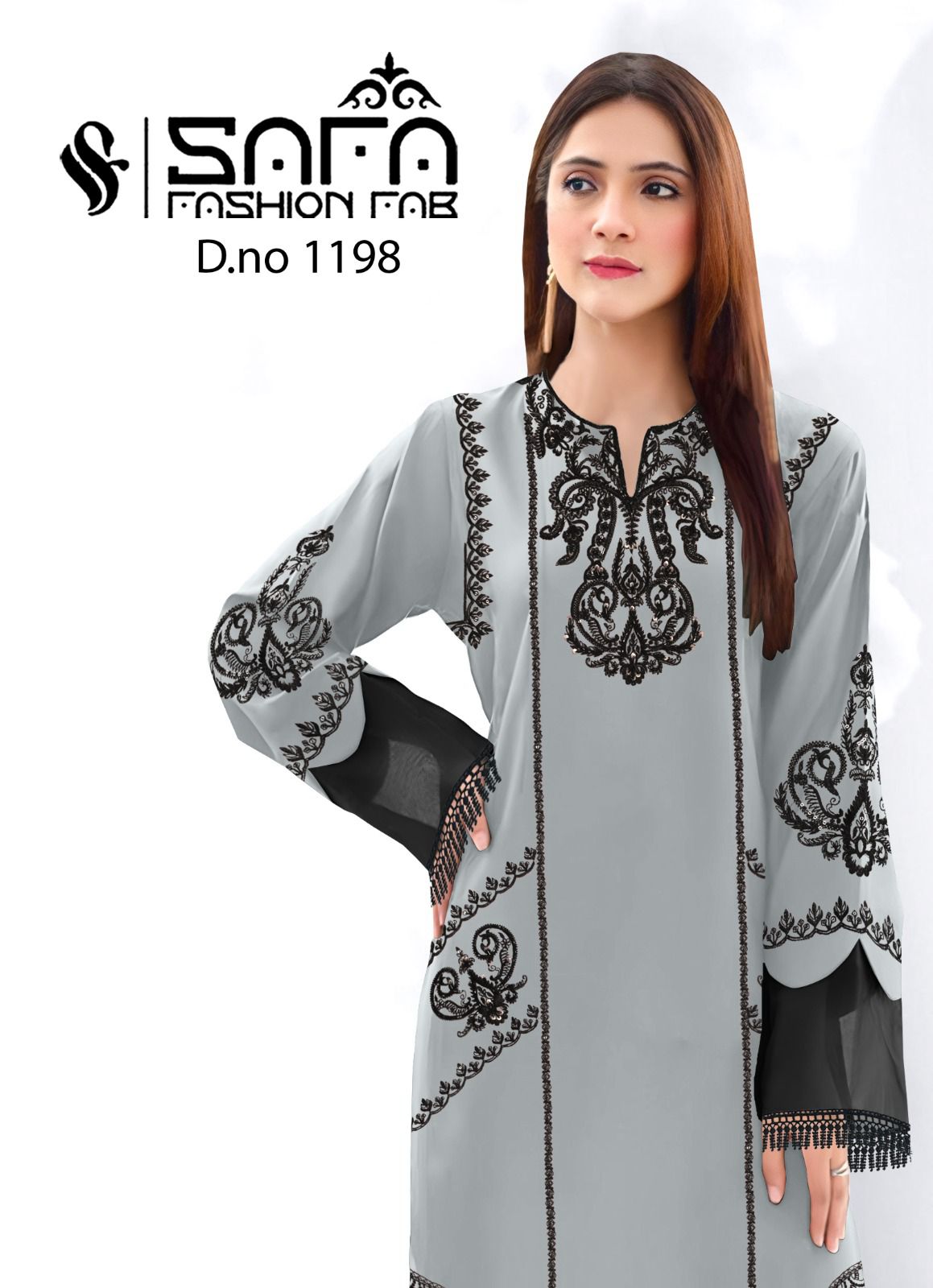 1198 Safa Fashion Fab Organza Pakistani Readymade Suits